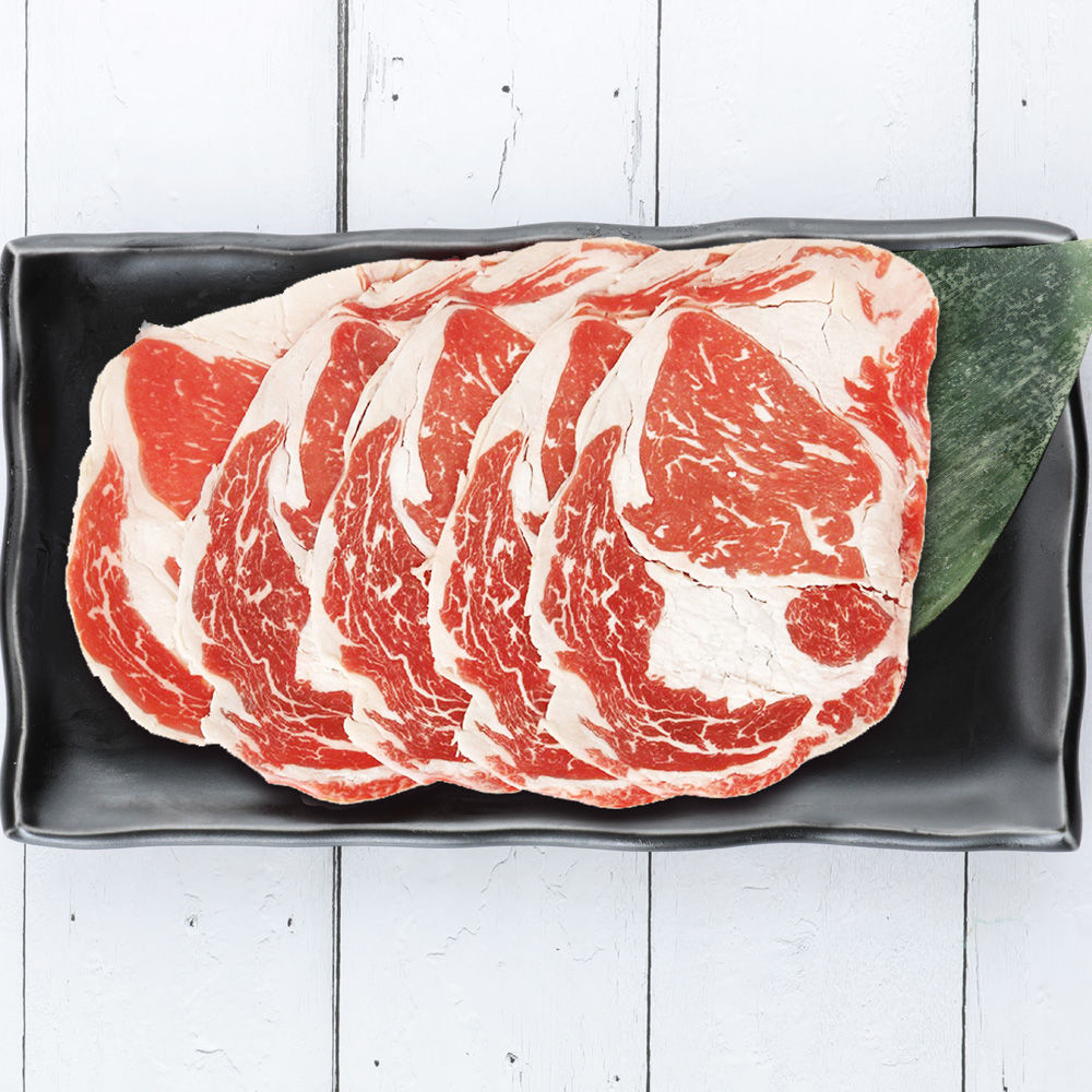 美國Prime-自然牛肋眼火鍋肉片