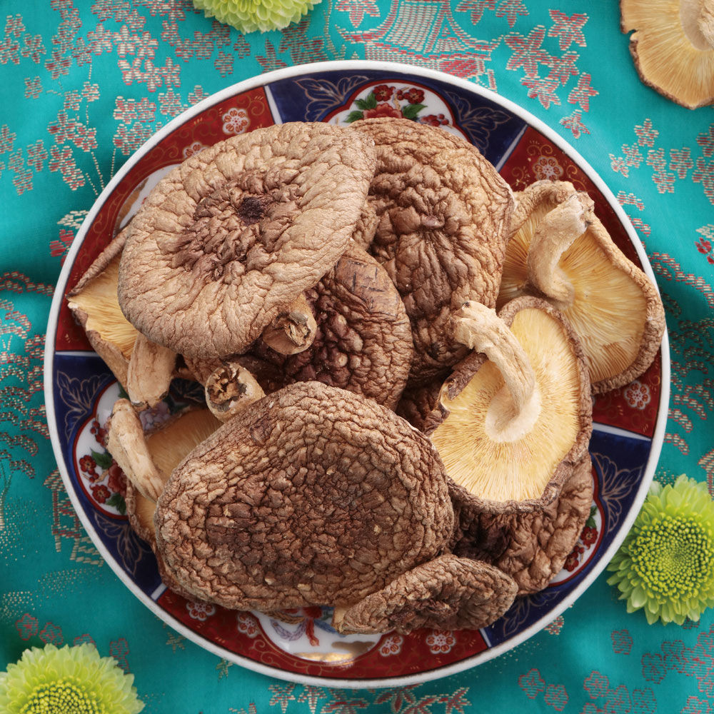 手工火烤段木香菇-1